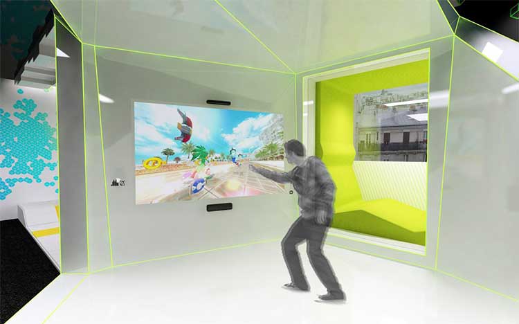 La chambre du futur par Novotel et Microsoft Xbox (image 1)