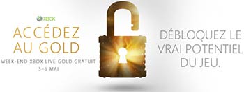 Week-end Xbox Live Gold gratuit du 3 au 6 mai