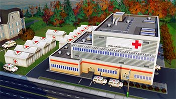 La Croix-Rouge française dans SimCity