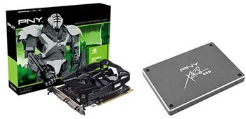 PNY GeForce GTX 750 Ti 2GB - PNY XLR8 SSD 120 GB