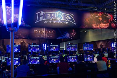 Le stand Heroes of the Storm de Blizzard à la Gamescom 2014