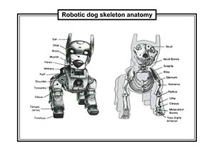 ROBOTIC DOG SKELETON ANATOMY