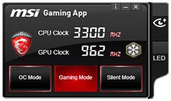 Application Gaming MSI