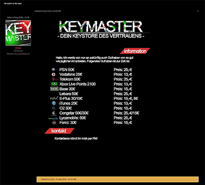 Keymaster Keymaster