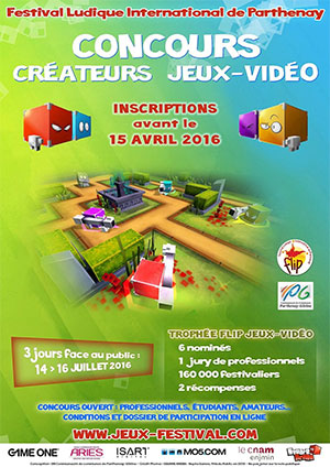 Concours des Créateurs de Jeux vidéo : Trophée FLIP 2016