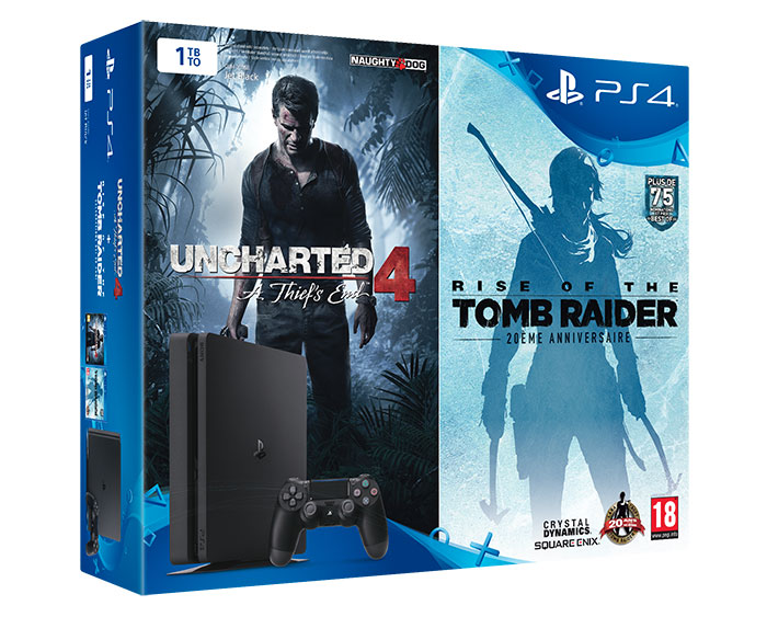 Bundle Saint Valentin PS4 : Uncharted 4 + Rise of the Tomb Raider