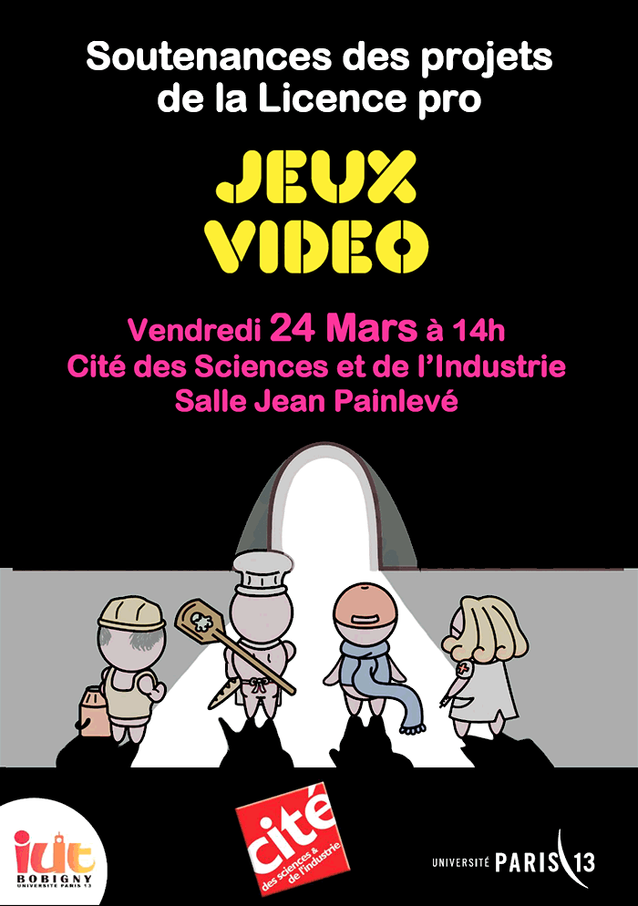 Soutenances de la licence pro jeux vidéo de Bobigny - Agence Française pour le Jeu Vidéo