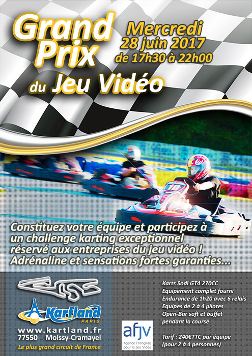 Grand Prix de Karting 2017 des professionnels du Jeu Vidéo