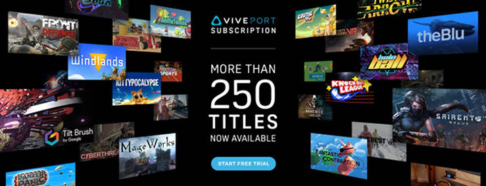 Viveport, l'app store et service d'abonnement de HTC Vive