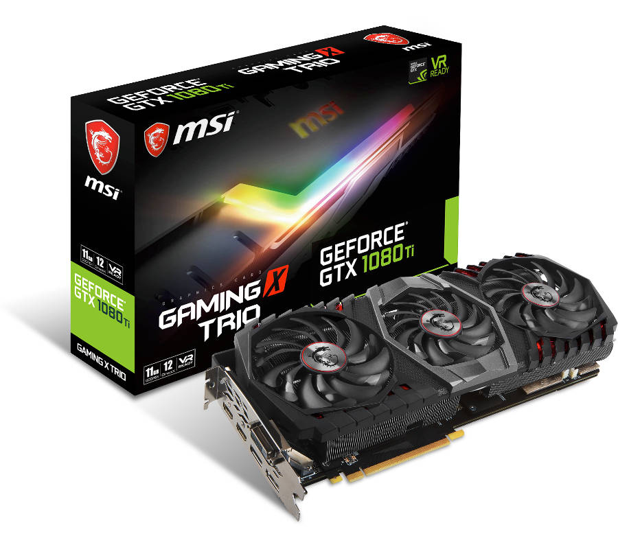 Carte MSI GeForce GTX 1080 TI Gaming X Trio + boîte