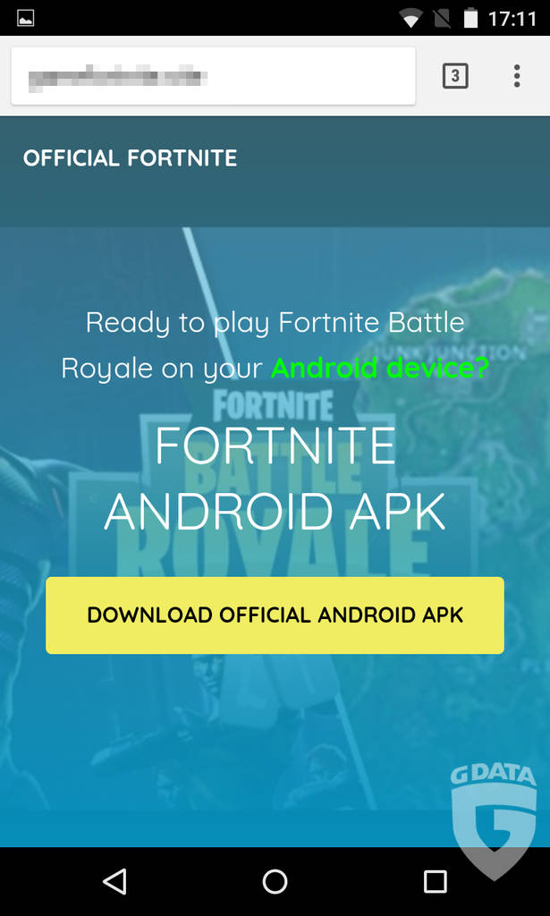 fausses applications Fortnite