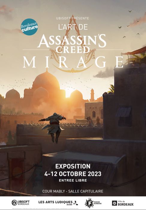 Exposition "L'Art de Assassin's Creed Mirage" à Bordeaux du 4 au 12 octobre