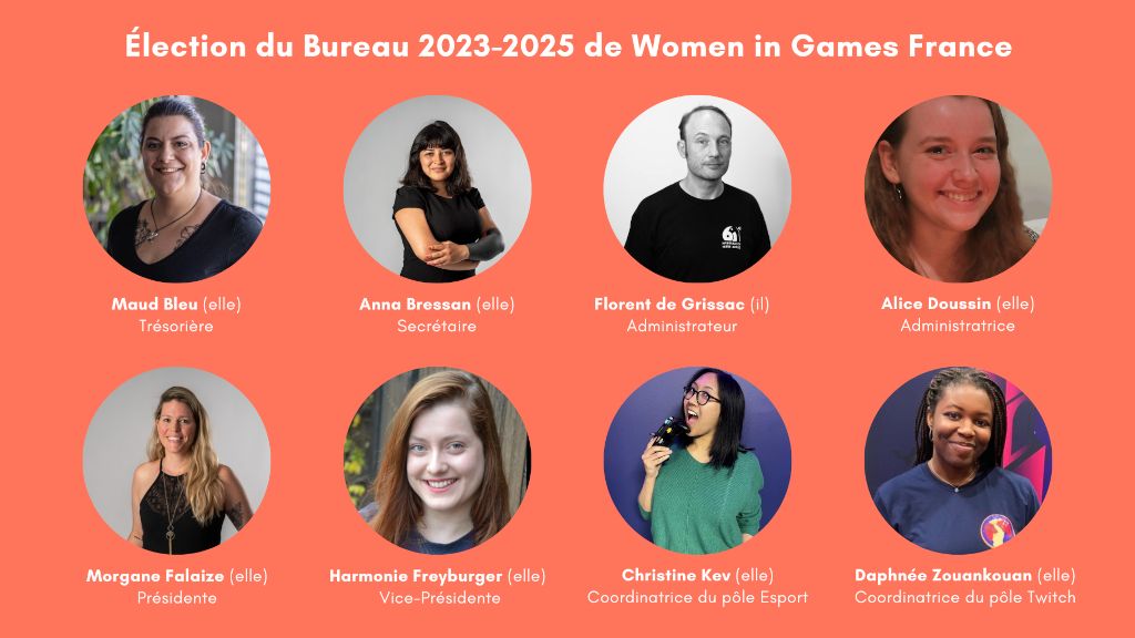 Le Conseil d'Administration de Women in Games France