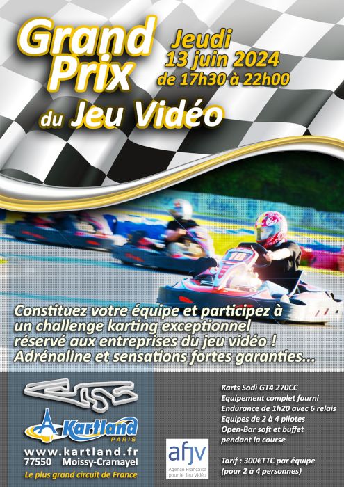 Grand Prix de Karting 2024 des professionnels du Jeu Vidéo