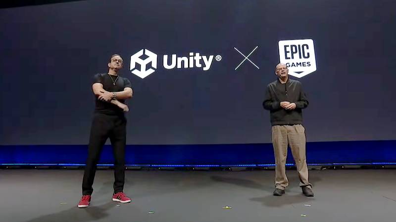 Unity et Epic Games s'associent